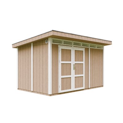 TIMBELA Abri de jardin qualit&eacute; premium 9m&sup2; l412xl279xh237 cm - marron