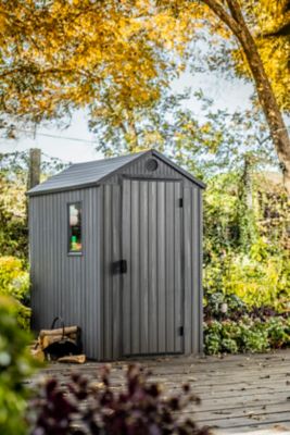 KETER Abri de jardin r&eacute;sine  Darwin anthracite 2 32 m&sup2; &eacute;p.16 mm