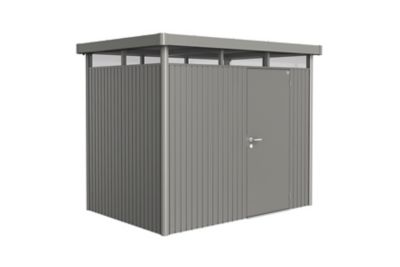 BIOHORT Abri jardin HighLine H2 - Porte simple - M&eacute;tal - Gris quartz - 4,4m2