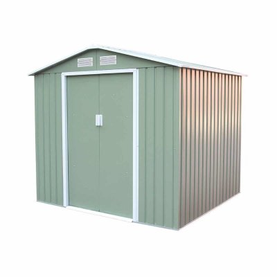 GARDIUN Abri jardin m&eacute;tal  sunderland (vert clair) 4,07 m&sup2; ext KIS12996