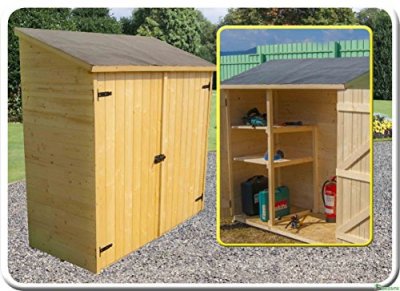 HABRITA Abri mural de rangement avec &eacute;tag&egrave;re - 
