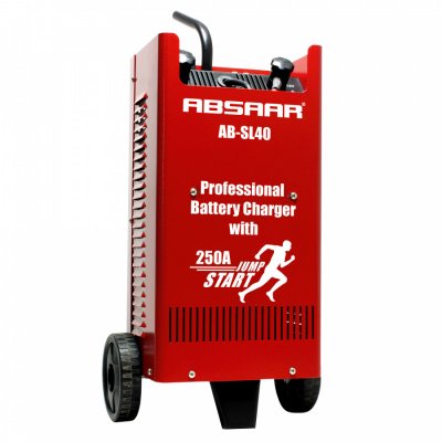 ABSAAR  chargeur de batterie AB-SL40 12/24 Volt 100-600 Ah 40A rouge
