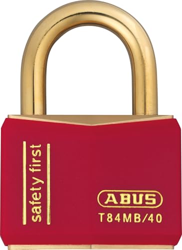 ABUS  22715 T84MB/40 Cadenas marine en laiton massif 40 mm Rouge
