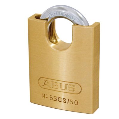 ABUS  35830 65CS/50 Cadenas en Laiton avec anse blind&eacute;e 50 mm