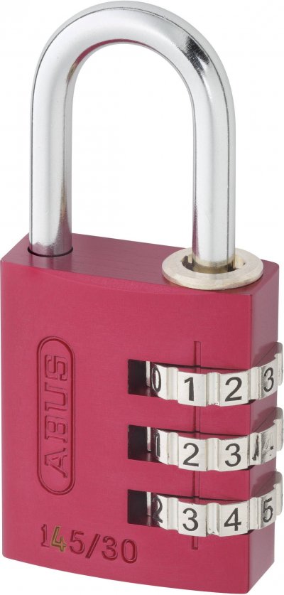 ABUS  466151 145 30 cadenas &agrave; combinaison aluminium rouge