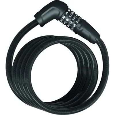 ABUS  5510C, Antivol, Noir, Acier, 4 digit combination, 1 cm