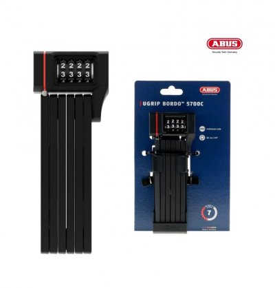ABUS  Bordo uGrip 5700C - Antivol vlo pliable Noir SH Support 80 cm