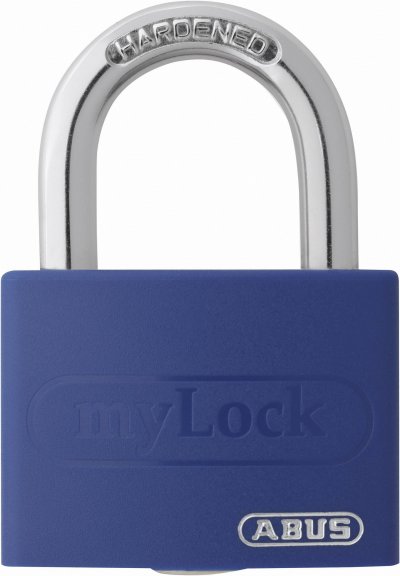 ABUS  - Cadenas ABVS50005 bleu avec serrure &agrave; cl&eacute; - bleu