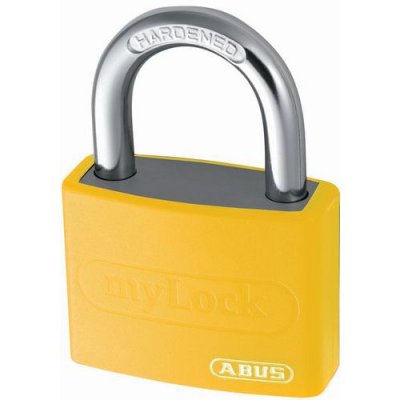 ABUS  T65AL/40 Mylock Cadenas en Aluminium Jaune H 22 x &Oslash; 6,5 mm 508684