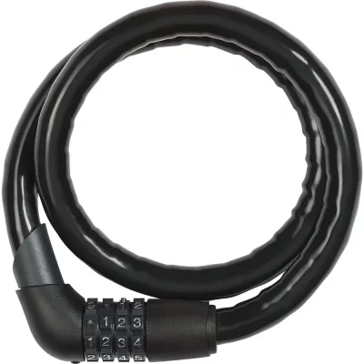 ABUS  Tresor 1360 C&acirc;ble antivol &agrave; combinaison Noir 110 cm