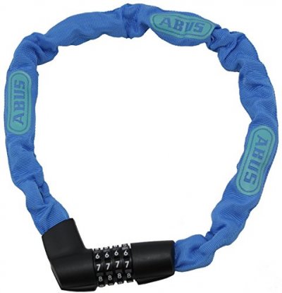 ABUS  Tresor 1385/75 BU (6mm) Unisex, Bleu (Neon Blue), 75 cm