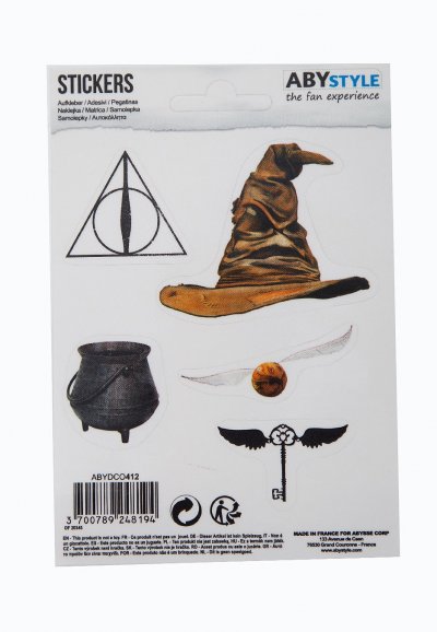 ABYSTYLE  HARRY POTTER - Stickers - 16x11cm/ 2 planches - Objets Magiq