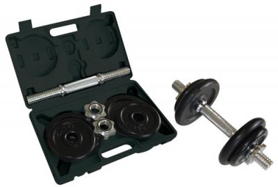 SCHILDKROT FITNESS Accessoire de fitness Schildkrot Kit d'halteres 10 kg noir