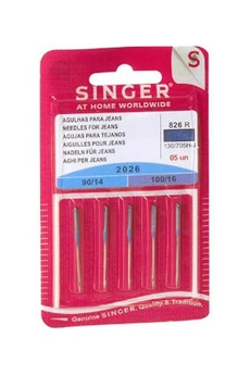 SINGER Accessoire machine &agrave; coudre  AIGUILLE 826 JEANS x 5