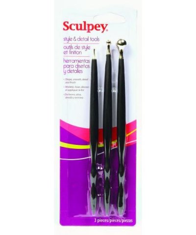 PICWIC TOYS Accessoire Modelage - 3 Outils de style et finition - Sculpey