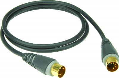KLOTZ Accessoires guitares  MID-010 AUDIO NUMERIQUE MIDI NOIR 1 M Cables midi