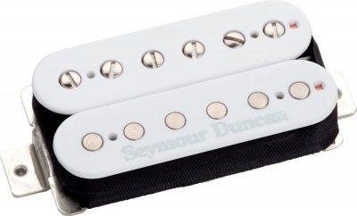 SEYMOUR DUNCAN Accessoires Guitares  Sh-6N-W - Duncan Distortion Manche Blanc Doubles / Humbuckers