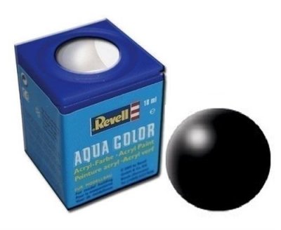 REVELL Accessoires Maquettes Aqua Color Noir Satine-