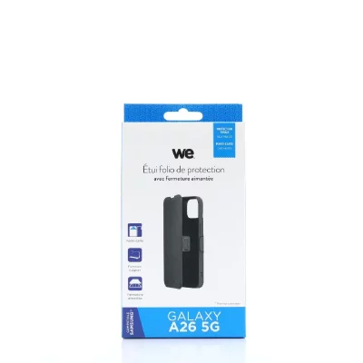 WE Accessoires Mobilit&eacute; -  -  - Etui Aimante - Galaxy A26 5G - noir