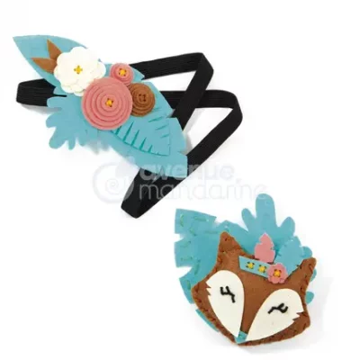 AVENUE MANDARINE Accessoires pour enfant - Coffret loisir cr&eacute;atif - Bijoux en feutrine