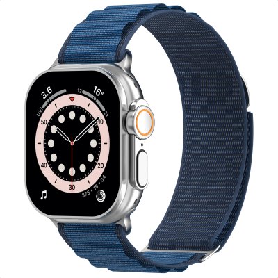 ACCEZZ  Bracelet en nylon Alpine Apple Watch 44/45/46/49 mm - Dark Blue