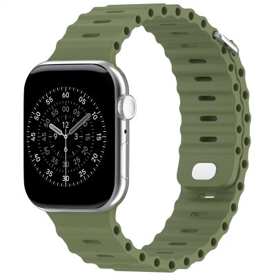 ACCEZZ  Bracelet Ocean pour Apple Watch 38/40/41/42 mm - Khaki - Neuf