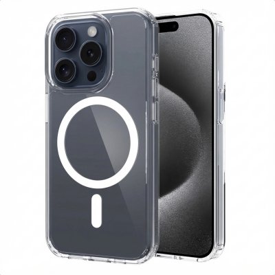 ACCEZZ  Coque arri&egrave;re Xtreme Impact avec MagSafe Apple iPhone 15 Pro - Transparent