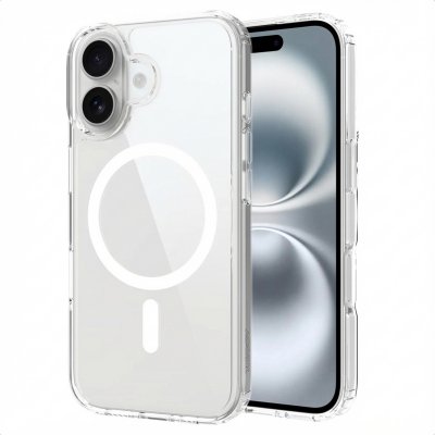 ACCEZZ  Coque arri&egrave;re Xtreme Impact avec MagSafe Apple iPhone 16 - Transparent