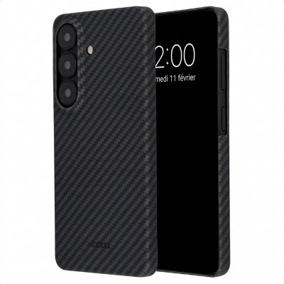 ACCEZZ  Coque Kevlar&reg; MagSafe pour Samsung Galaxy S26 - Noir - Neuf
