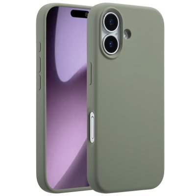 ACCEZZ  Coque Liquid Silicone avec MagSafe Apple iPhone 17 - Cooper Green