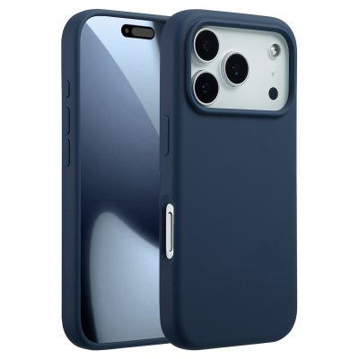 ACCEZZ  Coque Liquid Silicone avec MagSafe Apple iPhone 17 Pro - Bleu fonc&eacute;
