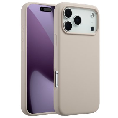 ACCEZZ  Coque Liquid Silicone avec MagSafe Apple iPhone 17 Pro Max - Stone
