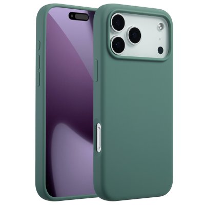 ACCEZZ  Coque Liquid Silicone avec MagSafe Apple iPhone 17 Pro Max - Vert fonc&eacute;