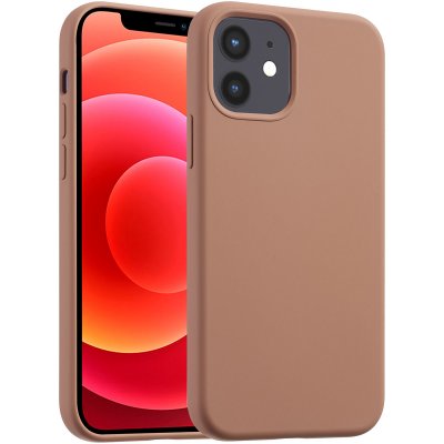 ACCEZZ  Coque Liquid Silicone avec MagSafe iPhone 12 (Pro) - Lichtbruin