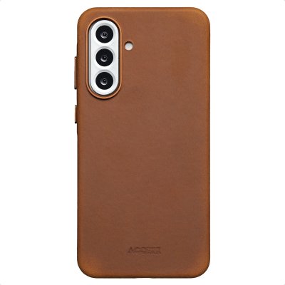 ACCEZZ  Coque MagSafe en cuir vintage Samsung Galaxy A56 - Tabacco Cognac