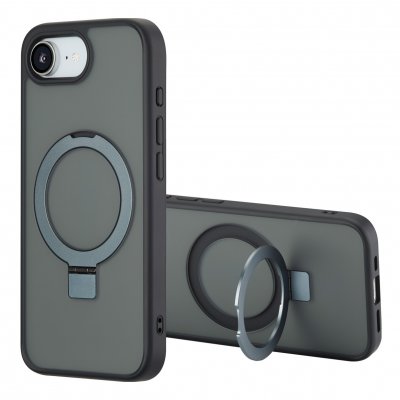 ACCEZZ  Coque Ring Stand avec MagSafe Apple iPhone 16e - Noir