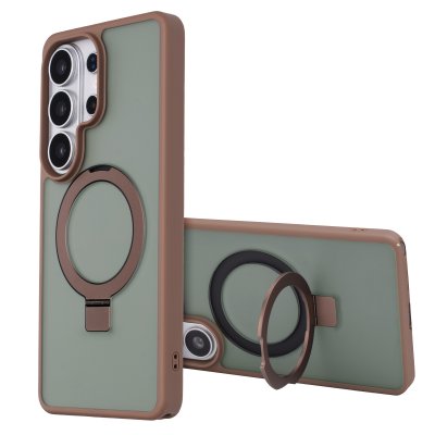 ACCEZZ  Coque Ring Stand avec MagSafe Samsung Galaxy S26 Ultra - Marron