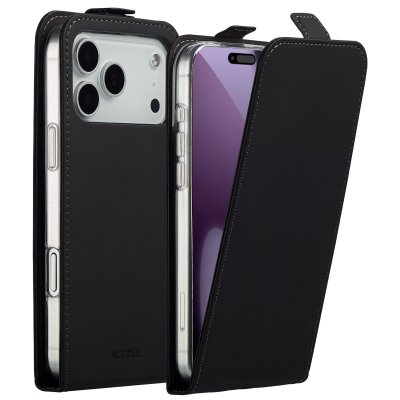 ACCEZZ  &Eacute;tui &agrave; rabat pour Apple iPhone 17 Pro Max - Noir - Neuf