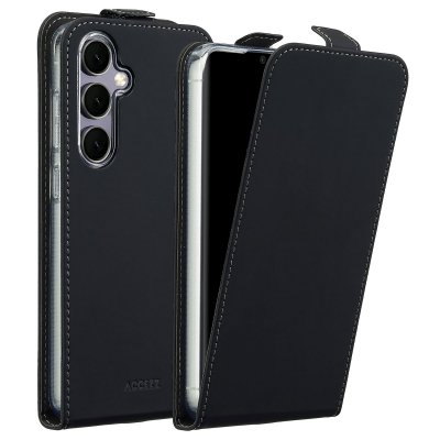 ACCEZZ  &Eacute;tui &agrave; rabat pour Samsung Galaxy S24 FE - Noir - Neuf