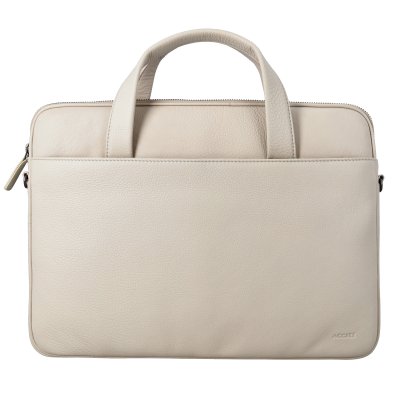 ACCEZZ  Leather Sac ordinateur 16 pouces - Beige - Neuf