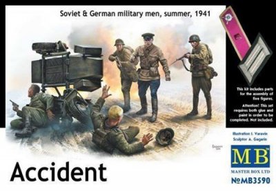 MASTERBOX Accident. Soviet & German Military Men, - 1:32e - Master Box Ltd. 