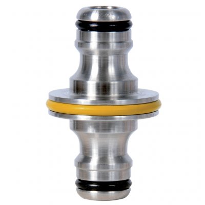 HOZELOCK Accoupleur double m&acirc;le Pro en m&eacute;tal pour tuyau d'arrosage - blister