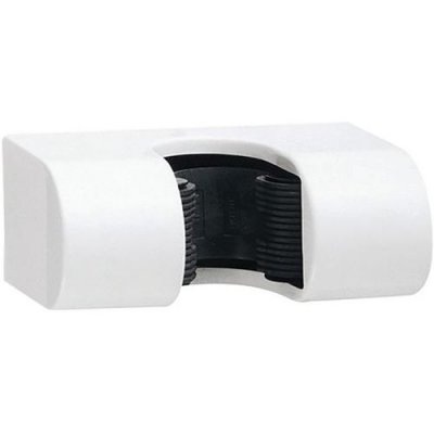 MANUTAN Accroche Balai Adh&eacute;sif Ou &Agrave; Visser Design Blanc Simple