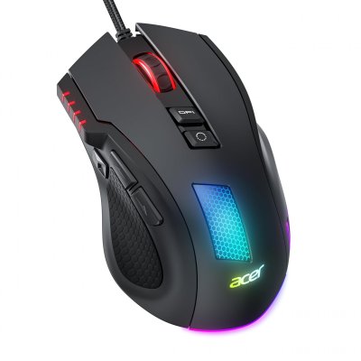 ACER  Souirs Gamer Filaire Ergonomique, 12 800 DPI, 8 Boutons programmables