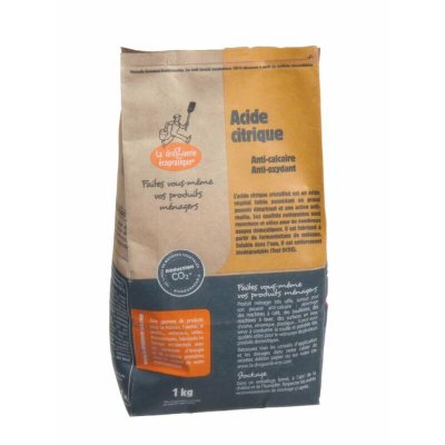 ECODIS Acide citrique biod&eacute;gradable 1kg - LA DROGUERIE ECOLOGIQUE