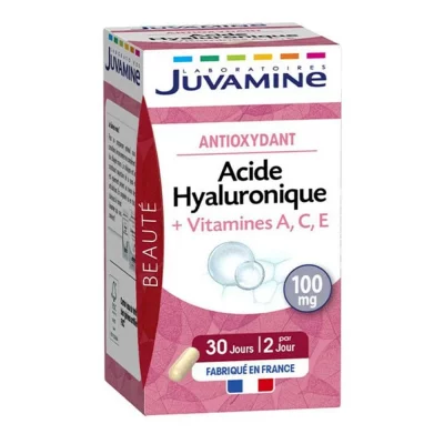 JUVAMINE Acide Hyaluronique + Vitamines A, C, E 60 G&eacute;lules Antioxydant 