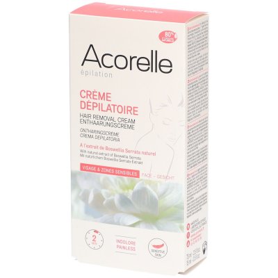 ACORELLE  Cr&egrave;me D&eacute;pilatoire Visage et Zones Sensibles - 75 ml