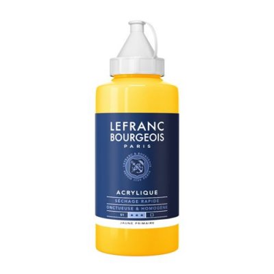  Acrylique Fine - Jaune Primaire N&deg;153 - 750ml - Lefranc Bourgeois 