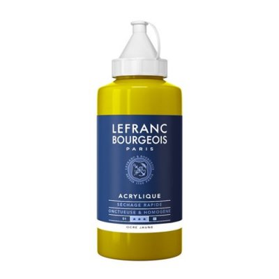  Acrylique Fine - Ocre Jaune N&deg;302 - 750ml - Lefranc Bourgeois 