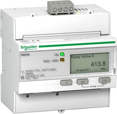 SCHNEIDER ELECTRIC Acti9 iEM - compteur d'&eacute;nergie tri - TI - Modbus